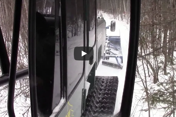 Snowmobile Trail Grooming Video