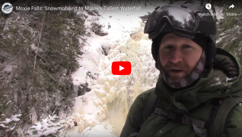 snowmobile vide to moxie falls
