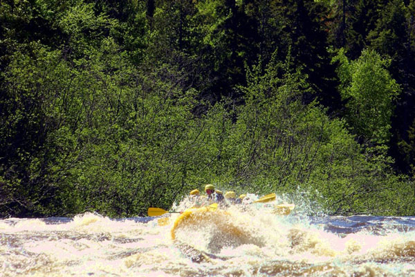 Dead River rafting in the Spring