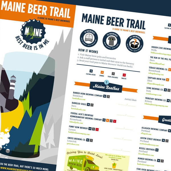 Maine Beer Trail Map