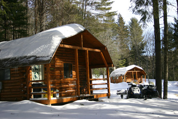 Cozy Cabin Snowmobile