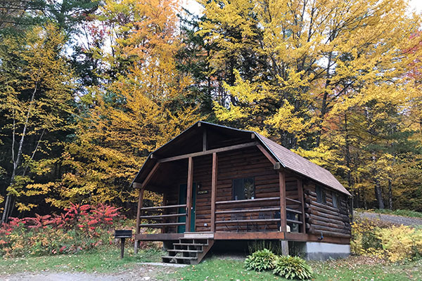 Cozy Cabin Fall Foliage