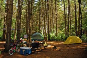 Northern tent site