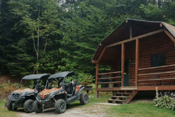 ATV trailside cabin rental