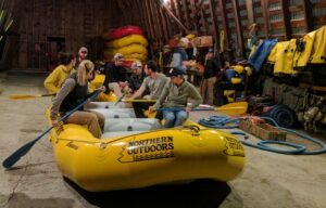 Guide Training in barn