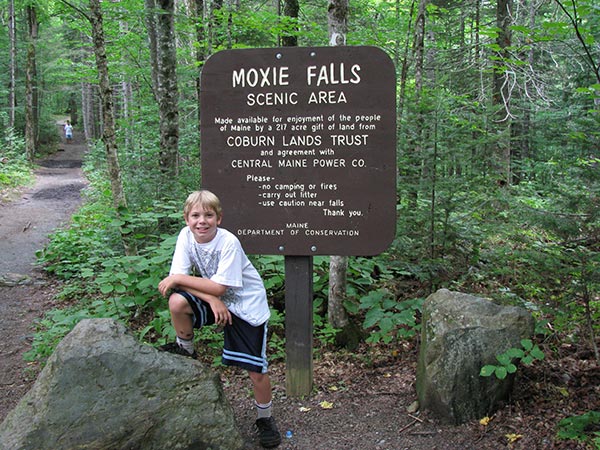 Moxie Falls Family Hiking Maine