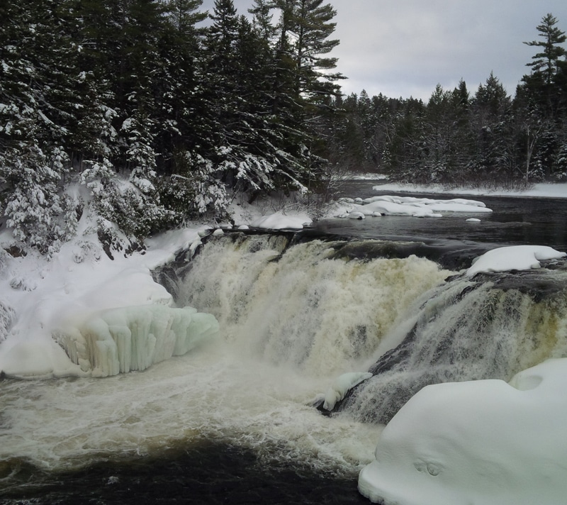 Maine Waterfalls - Grand Falls in the winter