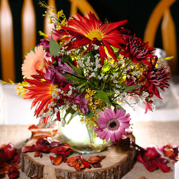 Rustic Fall Wedding centerpiece