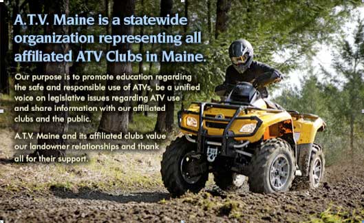 ATVing in Maine