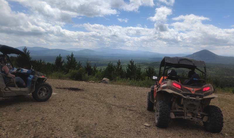 Maine ATV Trails with Mountain Views