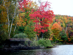 Martin Pond at Northern Outdoors Resort - Fall Foliage