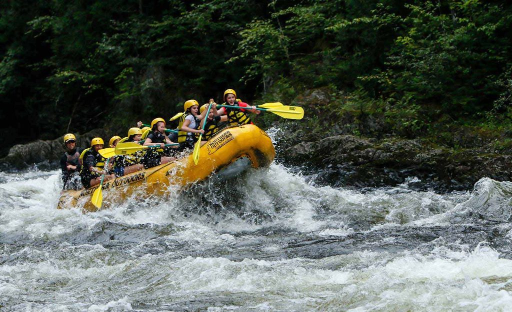 Whitewater rafting on the Kennebec River in Maine 