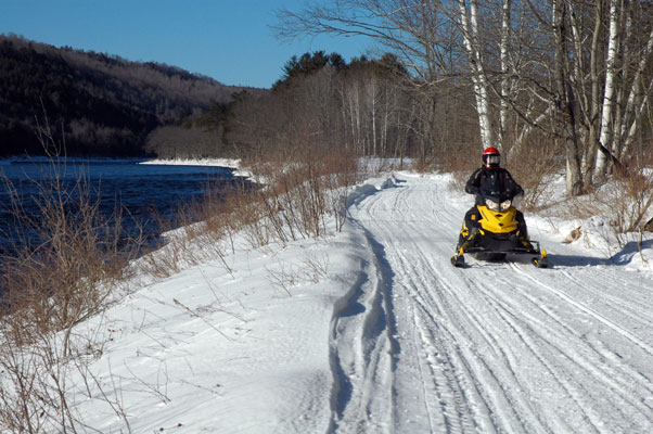 Kennebec River Trail Snowmobiling