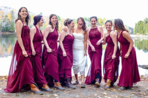 Bridal party with Bean Boots