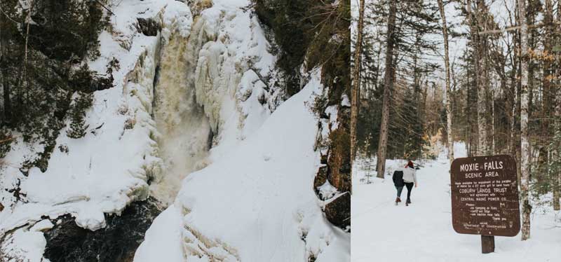 Hiking to Moxie Falls with LLBean