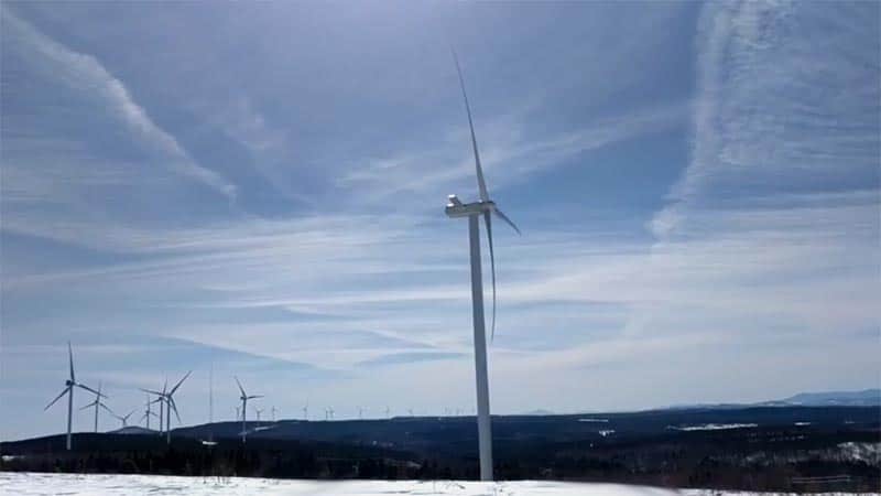 Snowmobiling to Windmills in Bingham