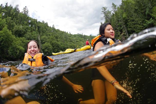 Kennebec River Rafting and Swimming