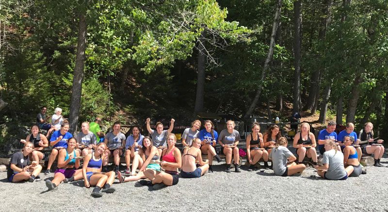 Wheaton College Women's Soccer Team - Lunch on the River