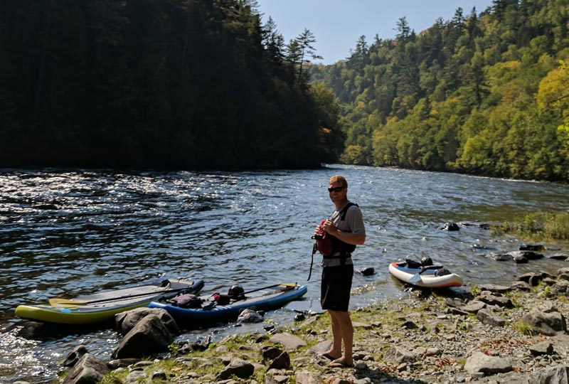Paddleboarding the Kennebec River