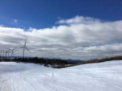 wind mill farm snow