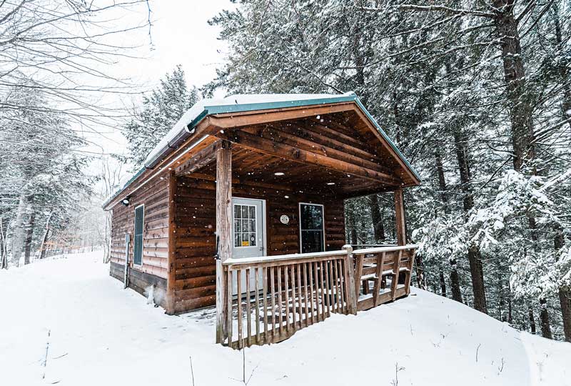 Cozy Cabin winter snow