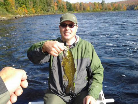 Kennebec River bass fishing