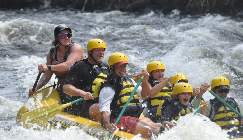 Conor rafting with Pit Vipers.