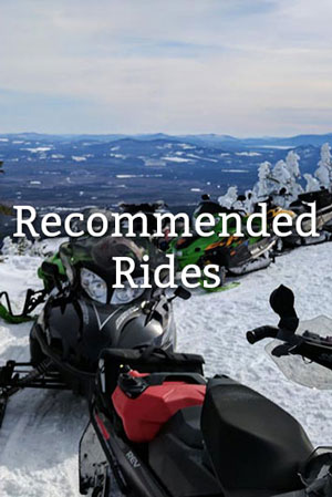 Recommended snowmobile rides in maine