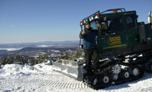 Coburn Mountain snowmobile groomer