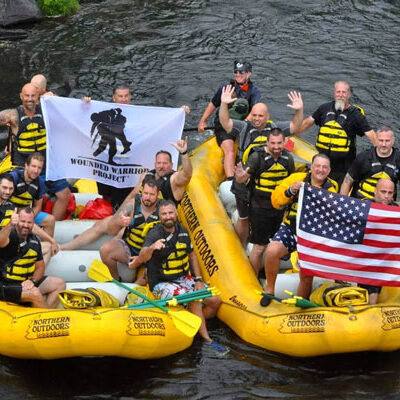 Wounded Worrier group rafting
