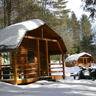 Cozy Cabin Snowmobile