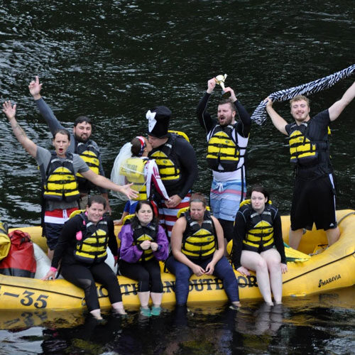 Bach party jack and jill rafting