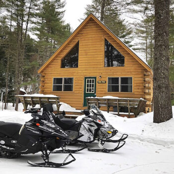 Cabin Rental snowmobiles
