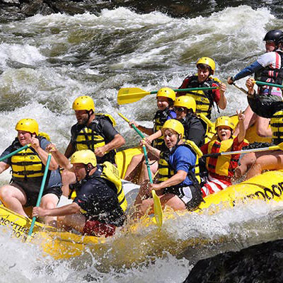 Family rafting Kennebec