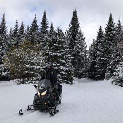 Snowmobiling
