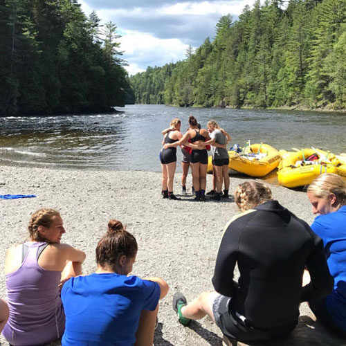 Team building rafting