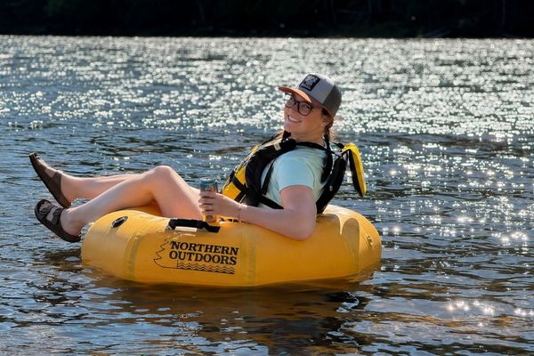 lazy river tubing on the kennebec river